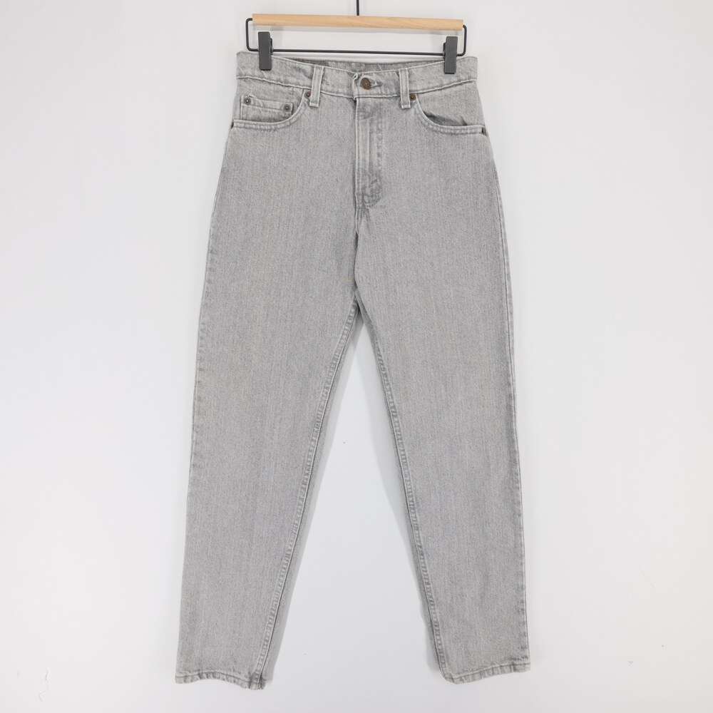 Vintage Levis 550 Jeans Mens 29x32 (28x33) Gray Relaxed Fit Tapered Made USA 90s